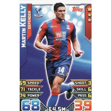 Match Attax 2015/2016 77 Martin Kelly Crystal Palace