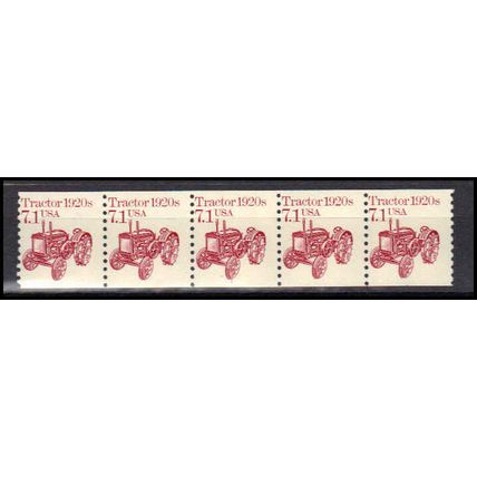 2127 7.1c Tractor Fine MNH Dry Gum PNC 1/5 X0658