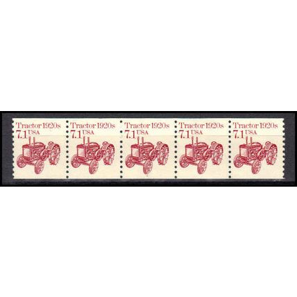 2127 7.1c Tractor Fine MNH Dry Gum PNC 1/5 X0665