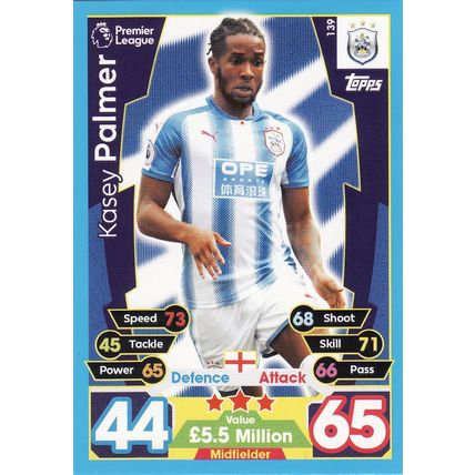 Match Attax 2017/2018 139 Kasey Palmer Huddersfield Town