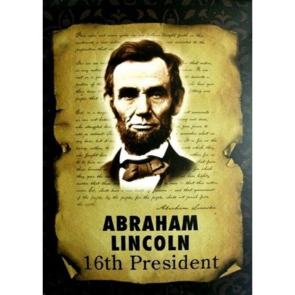 Abraham Lincoln 16th President Souvenir Playing Cards