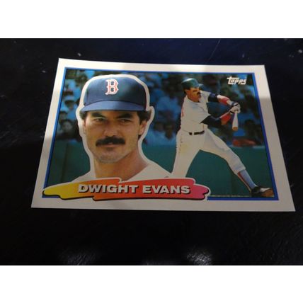 1988 Topps Big Card # 006 Dwight Evans Very Good-Excellent (4) Boston Red Sox