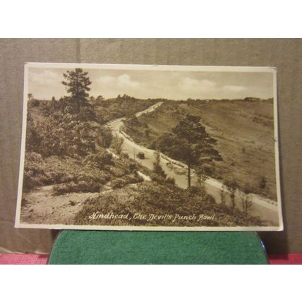 DEVIL'S PUNCH BOWL, HINDHEAD, SURREY used postcard by Frith =