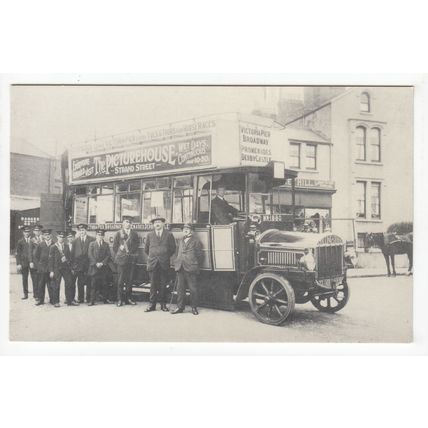 Tilling Stevens Bus Reproduction Postcard Isle of Man National Transport C