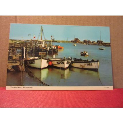 THE HARBOUR, SOUTHWOLD. unused vintage postcard E T W Dennis =