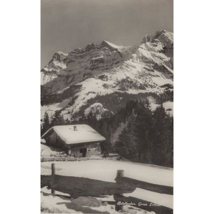 Adelboden Gross Lohner Old Real Photo Switzerland Postcard