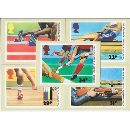 GB 1986 July PHQ M set of 5 Sport
