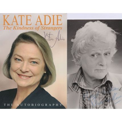 Kate Adie Shiela Hern 2x Book Author Hand Signed Photo s