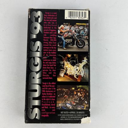 The Sturgis Motorcycle Rally - Sturgis '93 VHS Video Tape