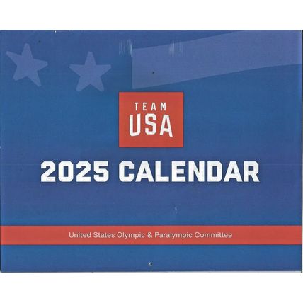 TEAM USA OLYMPICS 2024/2025 WALL CALENDAR-SEP 2024/DEC 2025-NEW-FAST SHIPPING