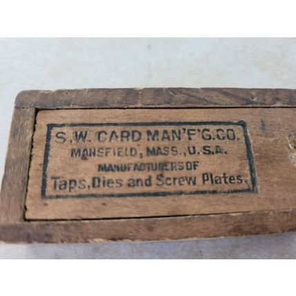 Vintage S.W. Card MFG Tap Set - 1/4 20 NC 3 Taps (used) PLEASE READ DESCRIPTION!