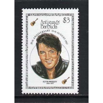 Antigua & Barbuda - 1987 - $3 10th Death Anniversary of Elvis (sg1127) MNH