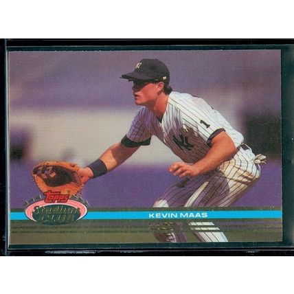1991 Stadium Club B.J. SURHOFF / KEVIN MAAS PRE PRODUCTION PROOF