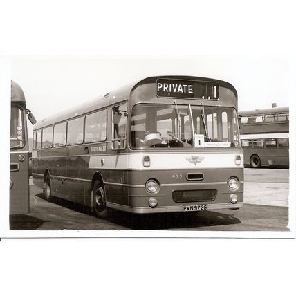 Black & White Photograph of South Wales Transport Co. Ltd. - PWN 972G