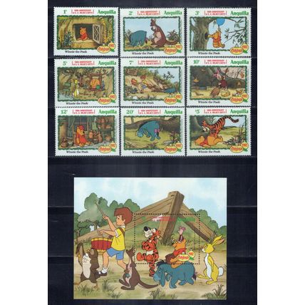 Anguilla 511-520 MNH Disney Winnie the Pooh Christmas ZAYIX 0701M0052