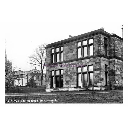 pu3534 - Yorks - Early Vicarage (now 5 bedroom home) Mexborough - print 6x4