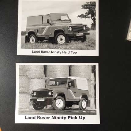 LAND ROVER NINETY Pick Up & Hard Top 2 PERIOD PRESS PHOTOGRAPHS MINT 5"x7"