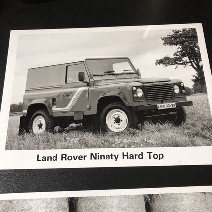 LAND ROVER NINETY Pick Up & Hard Top 2 PERIOD PRESS PHOTOGRAPHS MINT 5"x7"