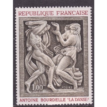 France 1968 La Danse Bourdellle 1f Mint Never Hung SG 1788 VGC