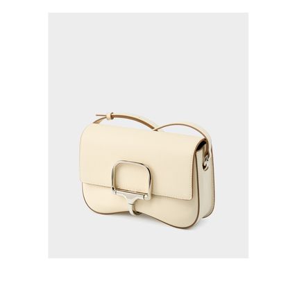 Women Genuine Leather Della Shoulder Crossbody Bag White