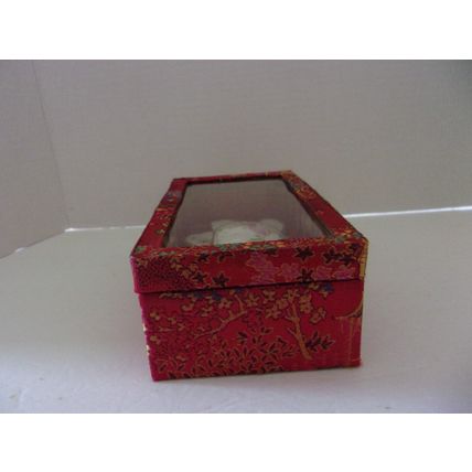 My Treasure Collectible Genuine Porcelain Miniature Teacup and Saucer Flowers