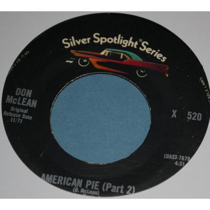 Don McLean – American Pie 7" Single 1971 JUKEBOX CENTRE