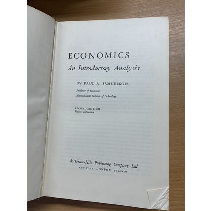 1953 "ECONOMICS AN INTRODUCTORY ANALYSIS" 1.3kg THICK HARDBACK BOOK (P7)