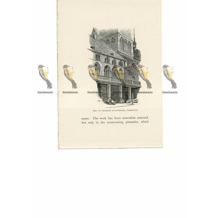 Rathhaus, Exterior, Stralsund, Germany, Book Illustration (Print), 1889