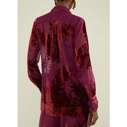 KAREN MILLEN Tall 5'10" & Above Feather Devore Woven Shirt BNWT (RARE)