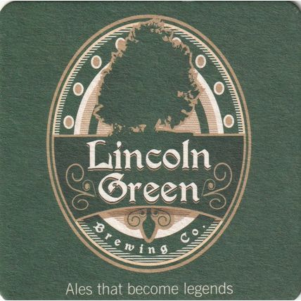 BEER MAT - LINCOLN BREWING CO - HOOD BEST BITTER - (Cat No 001) - (2012)