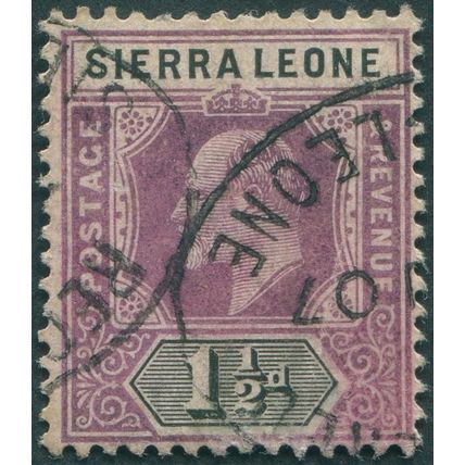 Sierra Leone 1905 1½d dull purple & black SG88 used