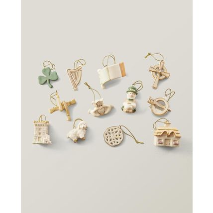 Lenox 819668 Luck of the Irish 12-Piece Ornament Set, St. Patricks Day