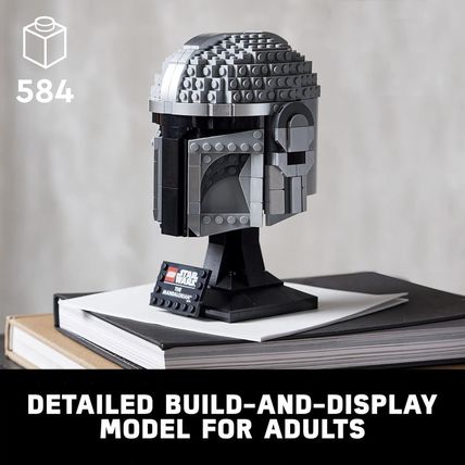 LEGO Star Wars the Mandalorian Helmet 75328 Buildable Model Kit, Display Collect