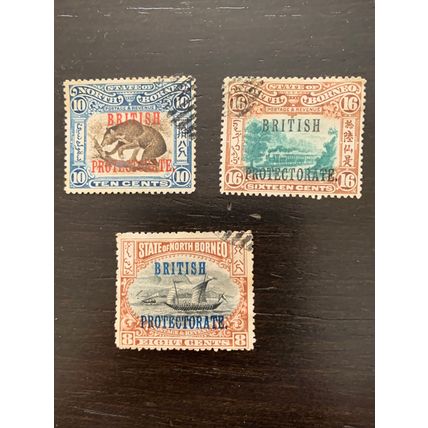 North Borneo rare stamps , year 1886-1902