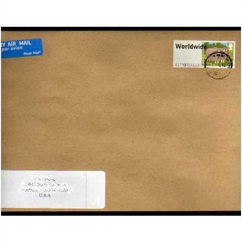 2012 W/WIDE UP TO 10g) 'SHEEP' (BOGNOR)(FONT ERRORS)ON COVER (EBID9033)