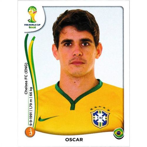 2014 Panini World Cup Soccer Stickers - #44 - Oscar
