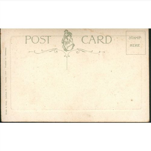 Wildt & Kray Vintage British Postcard - Barque & Skiff on The Thames, London