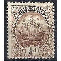 Bermuda 1912 SG44 1/4d Brown Mounted Mint .. ..