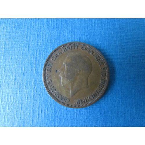 1937 GEORGE VI HALFPENNY FREE POST. AAK