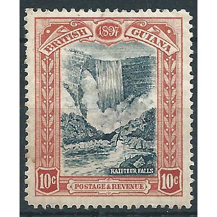 British Guiana 1898 SG220 10c Blue-Black & Brown-Red Mounted Mint....