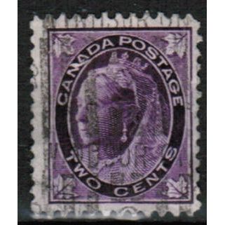 1897 Canada Sc# 68 used - 2c Queen Victoria Leaf