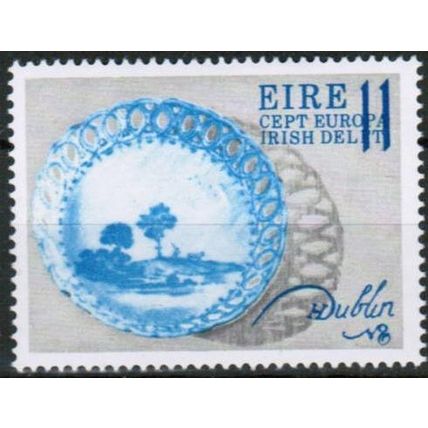 1976 Ireland - Sc# 393 Mint NH - Europa Delft Pottery 11p