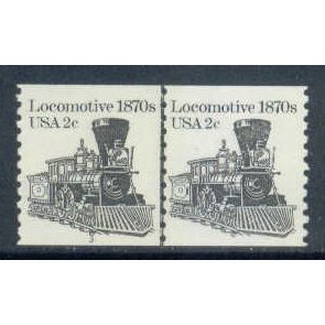 1897A 2c Locomotive Fine MNH Dry Gum CNP Left 3 W0455