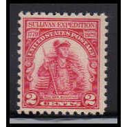 657 2c General John Sullivan Just Clears MNH O1592