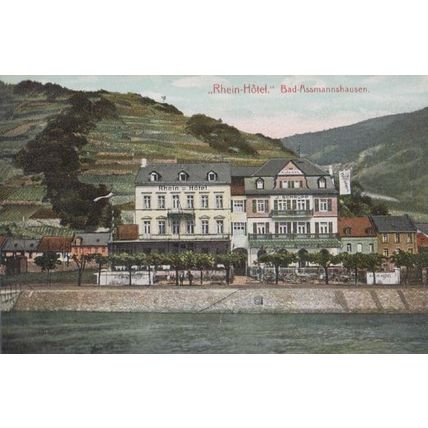 Rhein Hotel Bad Assmannshausen Postcard