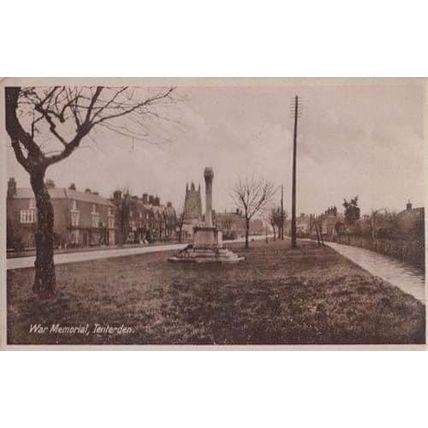 Tenterden Ashford Kent War Memorial Real Photo Vintage RPC Postcard