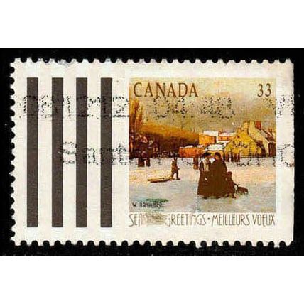Canada 1989 Christmas 33c Used Stamp.