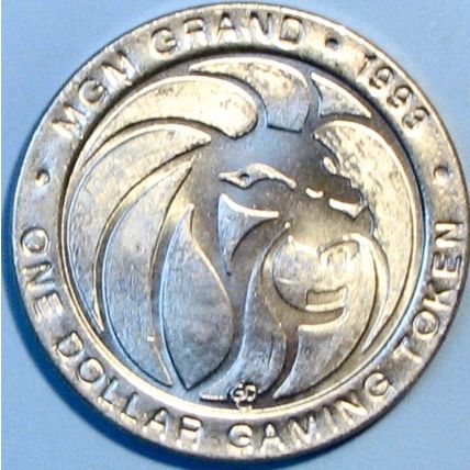 MGM Grand. $1 Casino Token. Las Vegas, NV. King Looey. R97.