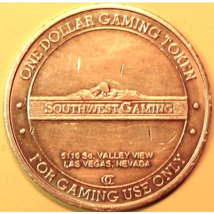 Hang'n Loose. $1 Casino Token. Las Vegas, NV. F12.