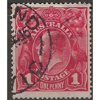 Australia 1914 SG21 1d Carmine-Red Dir II Fine Used . .. .